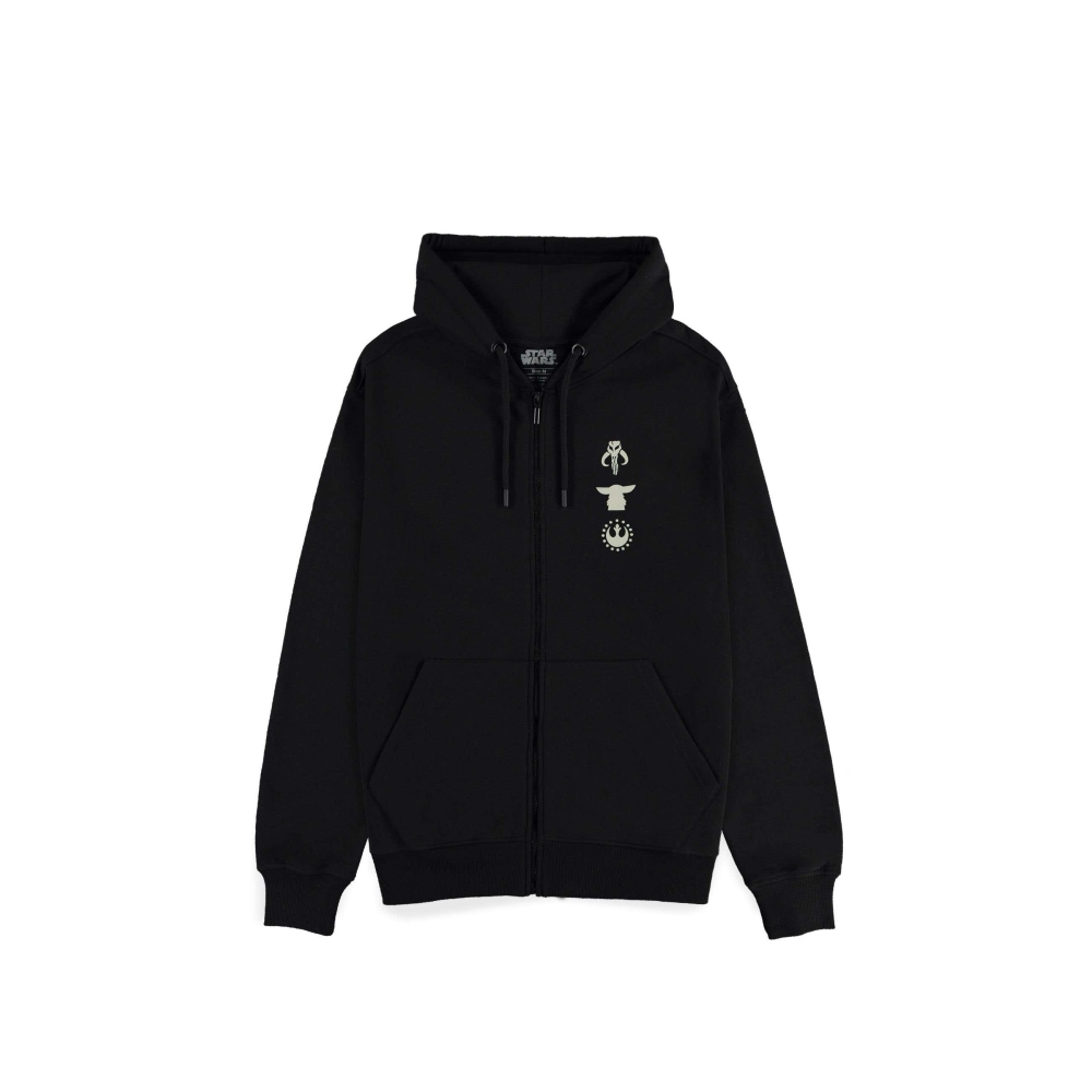 Disney Star Wars The Mandalorian - Mythosaur Skull Veste zip à capuche - Noir
